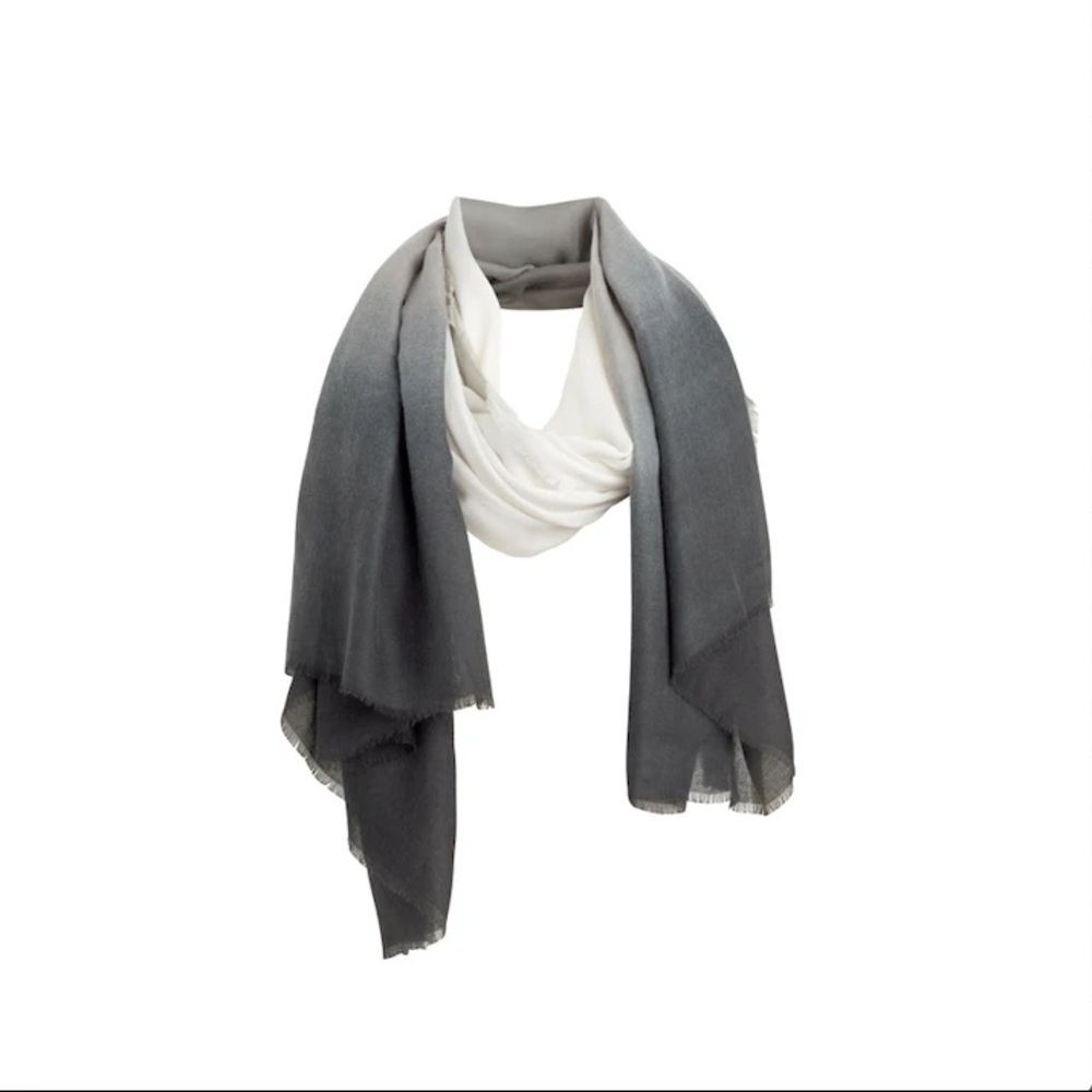 NEW Cushnie Grey Horizon Scarf - Curateur Box - Picture 2 of 7